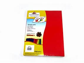 [EUR-HOJ-EC0010] EUROCOLORS HOJAS DE COLOR ROJO TAMAÑO CARTA PAQ. CON 100 HOJAS-EC0010