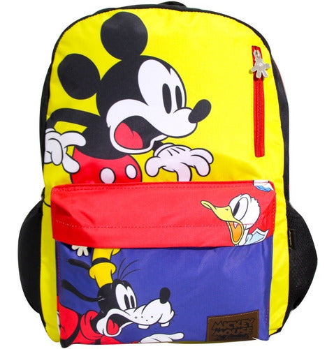 [GIN-BAC-CL18BP02] GINGA MOCHILA CL18BP02 MICKEY MOUSE AMARILLA CON NEGRO-7501950036697