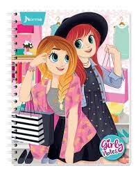 [GNO-CUA-583868] GIRLY NOTES CUADERNO AMERICANO CUADRO GRANDE DOBLE ARILLO CON 100 HOJAS-583868