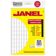 [JAN-ETI-1000820100] JANEL ETIQUETA ADHESIVA BLANCA NO. 4 MODELO J8201 (8MM X 20MM)-1000820100