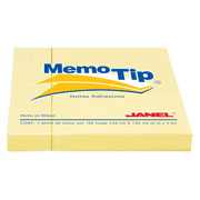 [JAN-NOT-6560303704] JANEL NOTAS ADHESIVAS MEMO TIP AMARILLO (3X3) CON 100 HOJAS-6560303704