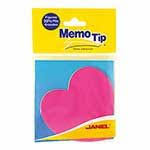 [JAN-NOT-6603535050CORAZ] JANEL NOTAS ADHESIVAS MEMO TIP FORMA CORAZON (3X3)-6603535050CORAZ
