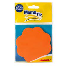 [JAN-NOT-6603535050FLOR] JANEL NOTAS ADHESIVAS MEMO TIP FORMA FLOR (3X3)-6603535050FLOR