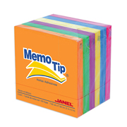 [JAN-NOT-6560303797] JANEL NOTAS ADHESIVAS MEMO TIP NEON (3X3) 6 BLOCKS CON 100 HOJAS-6560303797