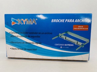 [KYM-BRO-BROSUJ-8CM-050] KYMA BROCHE DE 8CM CAJA CON 50 PZAS-BROSUJ-8CM-050