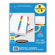 [WJO-SEP-P0449] WILSON JONES SEPARADOR MULTIDEX MENSUAL CARTA-P0449