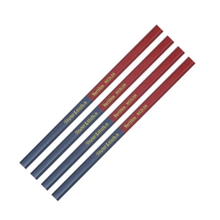 [BER-LAP-M10400152055] BEROL LAPIZ BICOLOR HEXAGONAL VERITHIN AZUL  ROJO PAQ 4 PZAS
