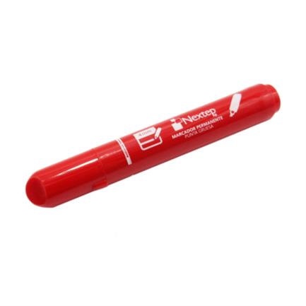 [NEX-MAR-NE075PZ] NEXTEP MARCADOR PERMANENTE PUNTA DE CINCEL COLOR ROJO NE-075