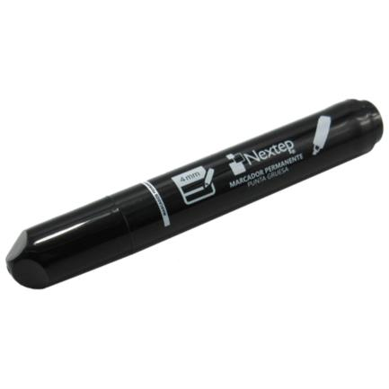 [NEX-MAR-NE074PZ] NEXTEP MARCADOR PERMANENTE NE-074 PUNTA DE CINCEL COLOR NEGRO